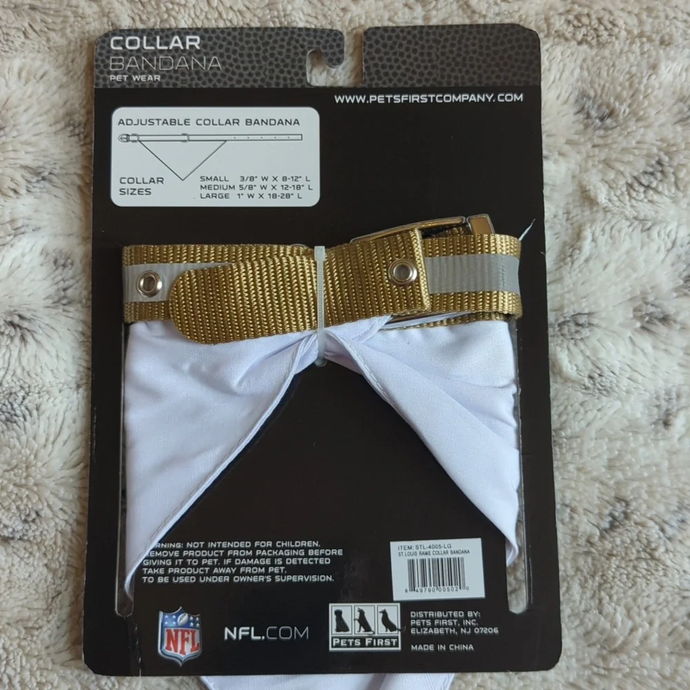 Los Angeles Rams Officially Licensed NFL Collar Bandana